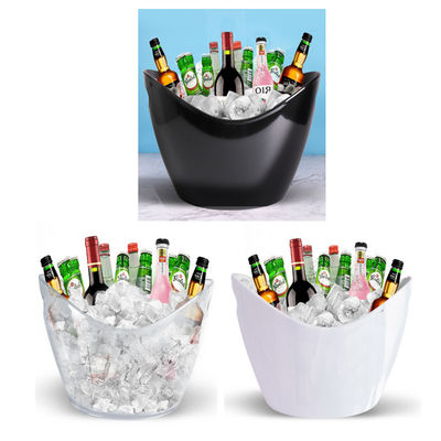 8L LED Acrylic Plastic IJsschotel Moderne ontwerp stijl voor feest Bar Schalen Tongs Type