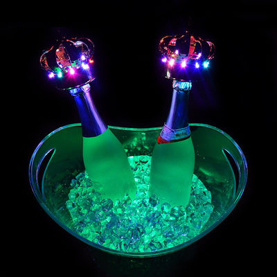Party Club Hotel Acryl Plastic Drinks Container Custom Logo Led Acryl Ijs Emmer