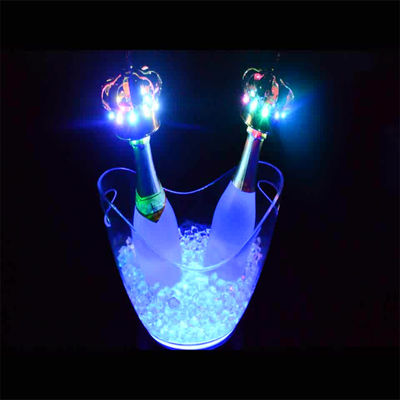 Party Club Hotel Acryl Plastic Drinks Container Custom Logo Led Acryl Ijs Emmer