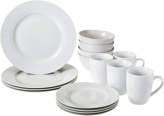 Vervaardiging Ronde tafel set fijne borden set voor wit bot porseleinen dinerware