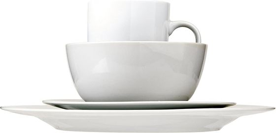 Vervaardiging Ronde tafel set fijne borden set voor wit bot porseleinen dinerware