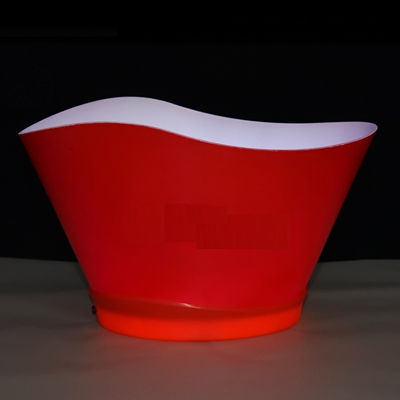 Custom logo ijs emmer 12L verlichting partij helder bier champagne led wijnfles koeler