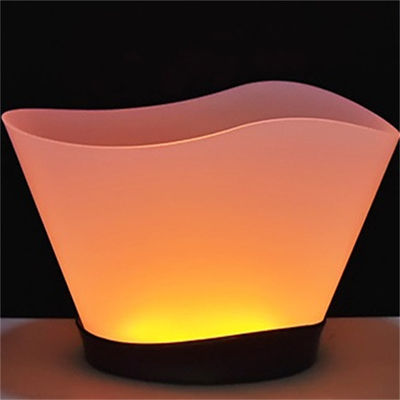 Custom logo ijs emmer 12L verlichting partij helder bier champagne led wijnfles koeler