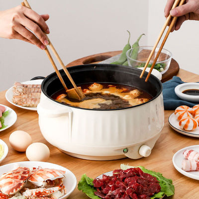 Niet-stick coating Home Electric Skillet Portable Electric Hot Pot voor huishoudens
