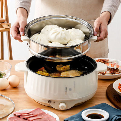 Niet-stick coating Home Electric Skillet Portable Electric Hot Pot voor huishoudens