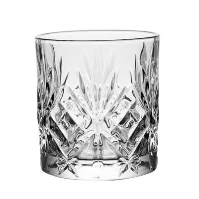 340 ml Luxe Clear Rock Design Glas gegraveerd Kristal Luxe Whiskey Bierglas