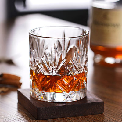 340 ml Luxe Clear Rock Design Glas gegraveerd Kristal Luxe Whiskey Bierglas