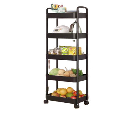 Multifunktioneel 5 niveaus draaibare keuken groentenorganisator met draagbare trolley