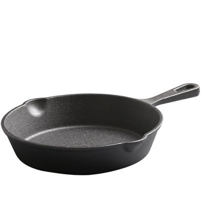 Gietijzeren bakpan 9-30 cm voorgevoerde schotel voor zowel binnen als buiten koken