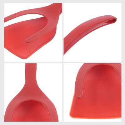 2 in 1 Spatula Tong voor kookgereedschap Zwart ei Flipper Tong pannenkoek vis Frans geroosterd