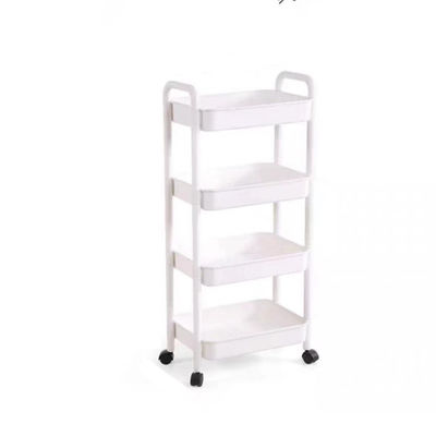 Keukenplank organisator Vierkante draaiende 4 niveaus Zwart Huishoudelijk opslagrek mandje trolley cart