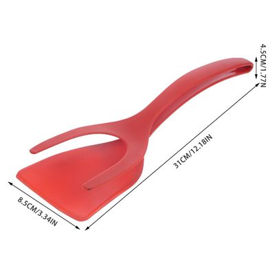 Groenten- en fruitgereedschappen type 2 in 1 spatula tong PPA-materiaal Grip en flip-egg clip