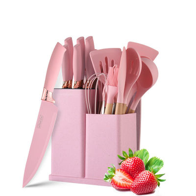 Silicone keukengereedschappen set 19 stuks Kookgereedschap met houten handvat accessoires