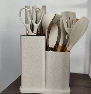 Silicone keukengereedschappen set 19 stuks Kookgereedschap met houten handvat accessoires