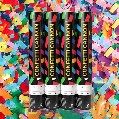 Confetti Cannon Party Supplies 60cm biologisch afbreekbare met de hand gescreefde kanonnen die het geslacht onthullen