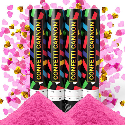 Confetti Cannon Party Supplies 60cm biologisch afbreekbare met de hand gescreefde kanonnen die het geslacht onthullen