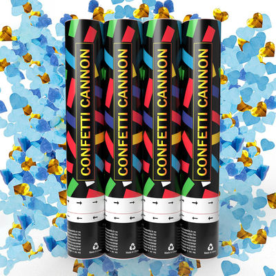 Confetti Cannon Party Supplies 60cm biologisch afbreekbare met de hand gescreefde kanonnen die het geslacht onthullen