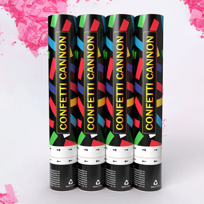 Confetti Cannon Party Supplies 60cm biologisch afbreekbare met de hand gescreefde kanonnen die het geslacht onthullen