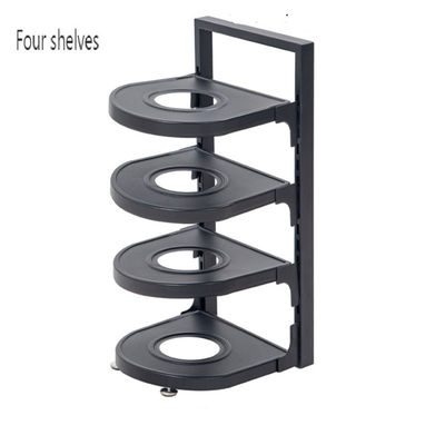 3 lagen pot en pan organisator voor het vasthouden van keukenapparaat Custom metalen pot rek