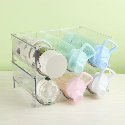 PET wijn en drank organisator plank voor keuken kast koelkast Plastic fleshouder