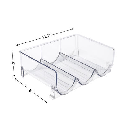 PET wijn en drank organisator plank voor keuken kast koelkast Plastic fleshouder