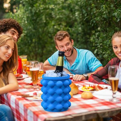 40 Kubussen Silicone ijsmaker voor ronde ijs emmer PP Cup en trechter Blauw/groen/geel