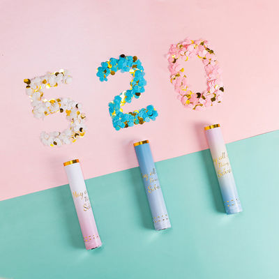 Confetti poederkanon met aangepast logo- 100 cm rookpoeder confetti stokken kanonnen