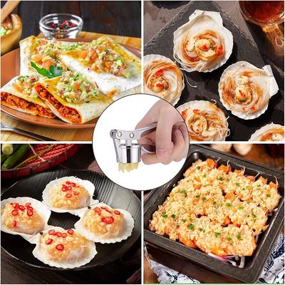 Multi Kitchen Grater Roestvrij staal Zink legering Handmatige knoflook pers Keuken gadgets