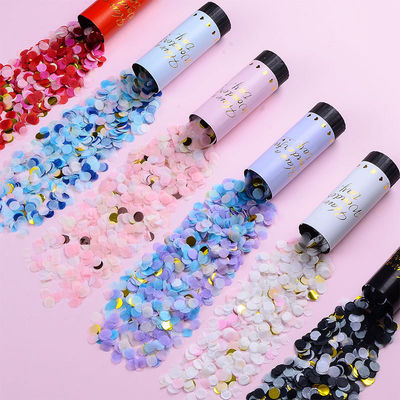 Aangepast logo Happy Wedding Birthday Party Biologisch afbreekbaar papier Lente Confetti Poppers