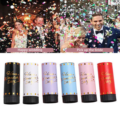 Aangepast logo Happy Wedding Birthday Party Biologisch afbreekbaar papier Lente Confetti Poppers