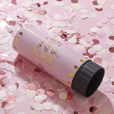 Aangepast logo Happy Wedding Birthday Party Biologisch afbreekbaar papier Lente Confetti Poppers