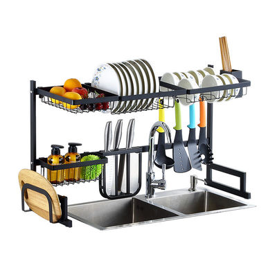 Gepersonaliseerd logo Keuken organisator Plaat tafelgerei Drainer Dish Drying Rack Organisator