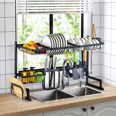 Gepersonaliseerd logo Keuken organisator Plaat tafelgerei Drainer Dish Drying Rack Organisator