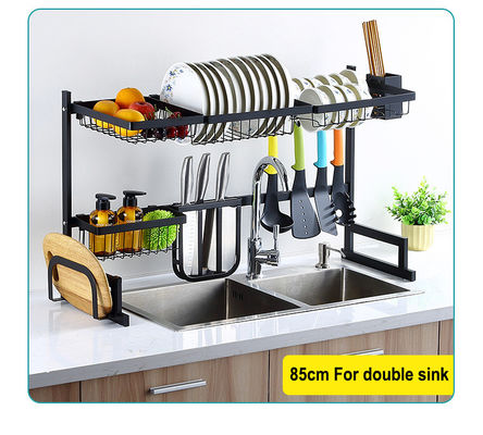 Gepersonaliseerd logo Keuken organisator Plaat tafelgerei Drainer Dish Drying Rack Organisator