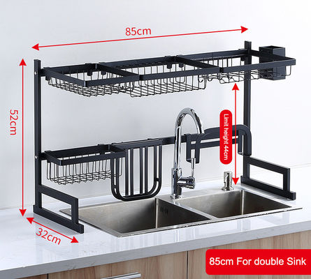 Gepersonaliseerd logo Keuken organisator Plaat tafelgerei Drainer Dish Drying Rack Organisator