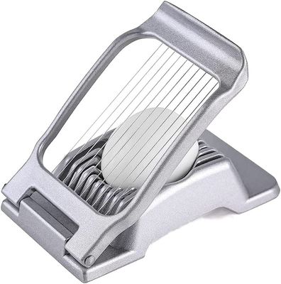 Gestookte keukengereedschappen Handheld Metal Egg Cutter Roestvrij staal draad Eggslicer voor hardgekookte eieren