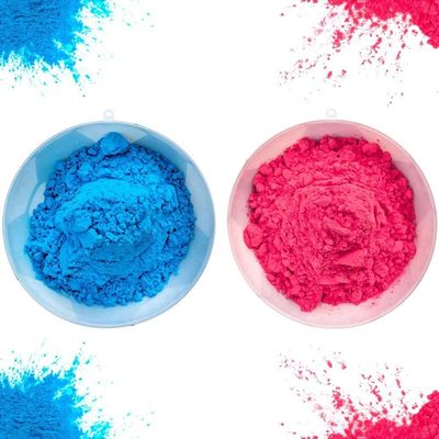 Baby Boy Girl Shower Party Voorzieningen Gelijk onthullen Voetbalbal met blauw en roze poeder