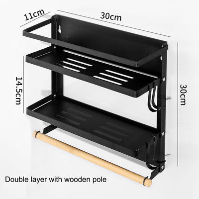 Magnetische keuken organisator Papier handdoekhouder Metalen plank Specerijen opslagrek Koelkast plank
