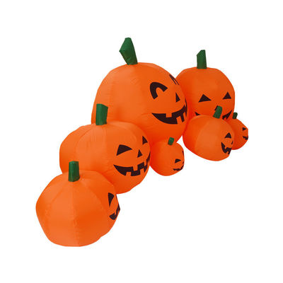 2.2m lang Outdoor Indoor Halloween opblaasbare pompoenen Decoraties met LED-lichten