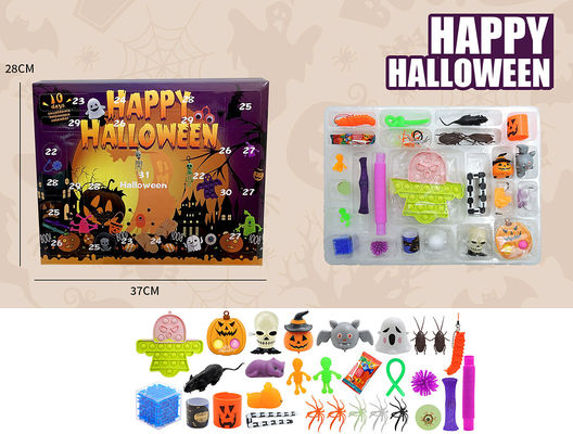 Cartoon Fidget Squishy Toy 18pcs 24pcs Blind Box Halloween Toys Squeeze Toys voor kinderen