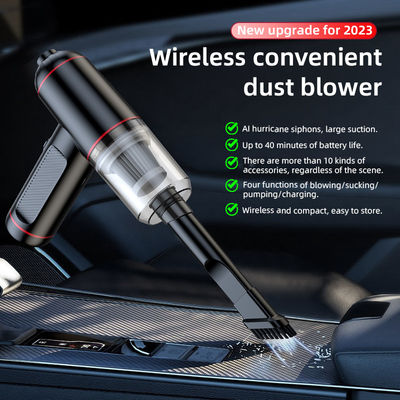 Krachtige 4 in 1 auto stofzuiger met 6000PA zuiglampjes en USB-kernbron