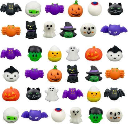 Cartoon Fidget Squishy Toy 18pcs 24pcs Blind Box Halloween Toys Squeeze Toys voor kinderen