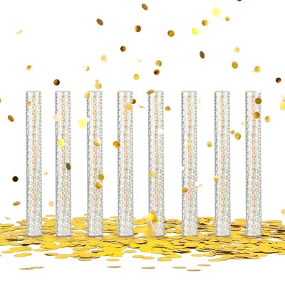 Kleurrijke biologisch afbreekbare weefsel bruiloft confetti staven voor feestjes en festivals