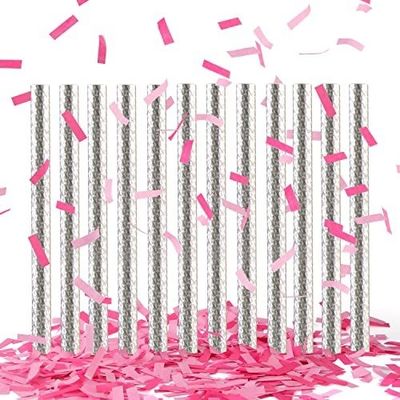 Kleurrijke biologisch afbreekbare weefsel bruiloft confetti staven voor feestjes en festivals