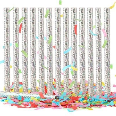 Kleurrijke biologisch afbreekbare weefsel bruiloft confetti staven voor feestjes en festivals