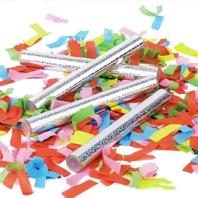 Kleurrijke biologisch afbreekbare weefsel bruiloft confetti staven voor feestjes en festivals