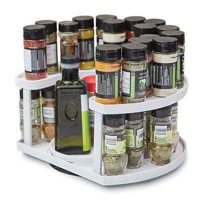 Home Cosmetic Storage Goden ABS Roterende plank kast organisator met aangepast logo