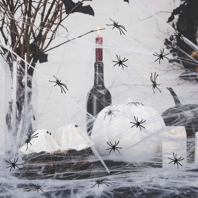 Polyester spinnenweb katoen draad spookhuis decoratie voor Halloween feest rekwisieten