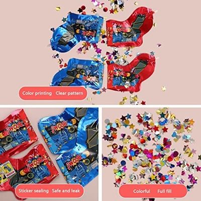 Gewerenvorm Autoinflatie opblaasbare confetti pistool voor groen jaar bruiloft verjaardagsfeest