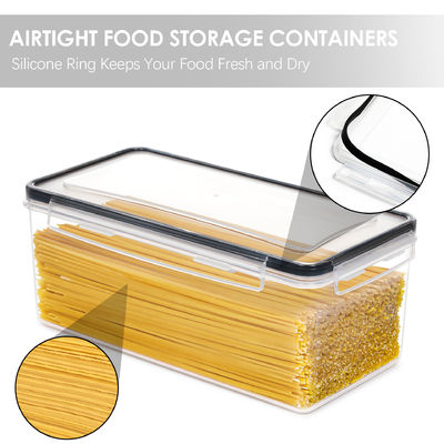OEM/ODM Acceptabel 3.2L BPA-vrije plastic containers voor noedels Graanopslag 4pack set
